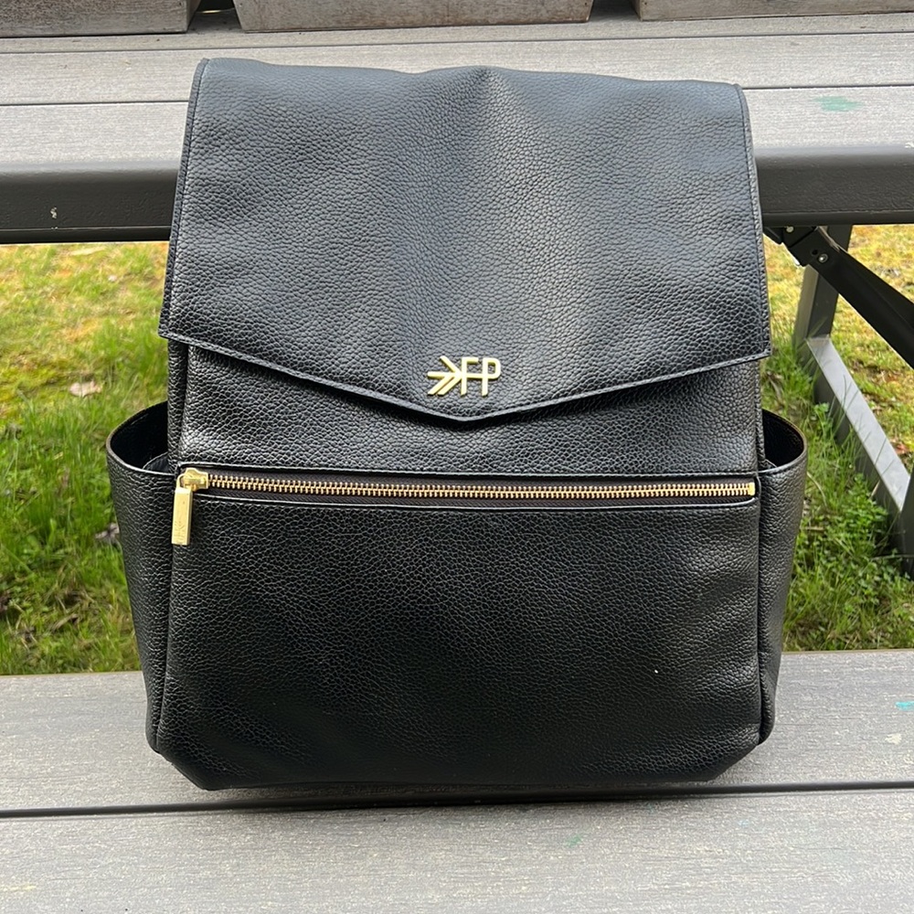 Freshly Picked full size diaper bag backpack Black